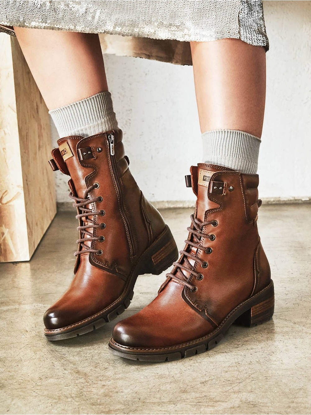 PIKOLINOS SAN SEBASTIA Lace Up
W1T8812CUERO size 41 Cottagecore Steam Punk Boot